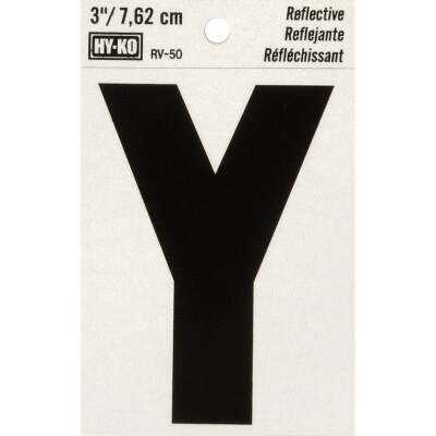 Hy-Ko Vinyl 3 In. Reflective Adhesive Letter, Y