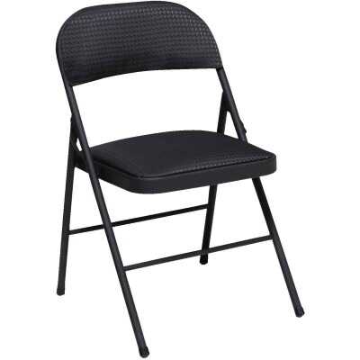 COSCO Fabric Folding Chair, Black