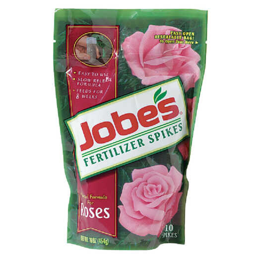 Jobe's 9-12-9 Rose Fertilizer Spikes (10-Pack)