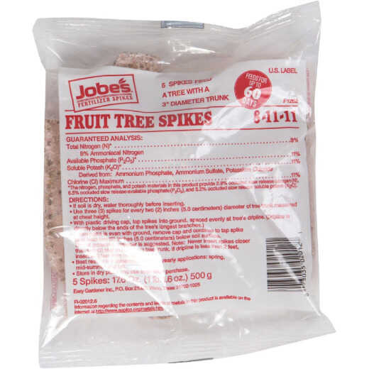 Jobe's 8-11-11 Fruit Tree Fertilizer Stakes (5-Pack)