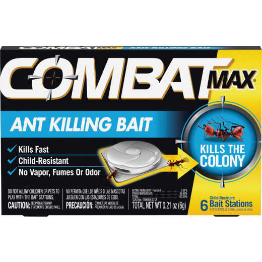 Combat Source Kill Max 0.21 Oz. Solid Ant Bait Station (6-Pack)