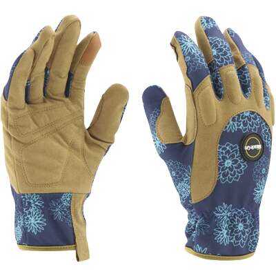 Miracle-Gro Women's Polyester Padded Palm Landscaping Gloves, Small/Medium