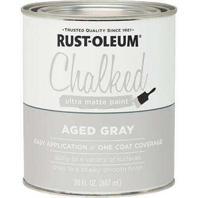 Rust-Oleum Chalked Aged Gray Ultra Matte 30 Oz. Chalk Paint