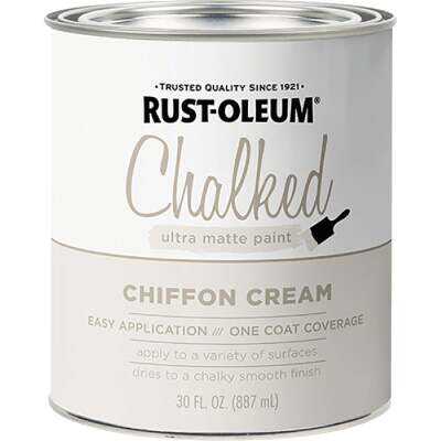 Rust-Oleum Chalked Ultra Matte Chiffon Cream 30 Oz. Chalk Paint